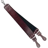 30 Degree 3" Red Latigo Leather Straight Razor Strop