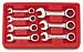 KD 9507 Gear Wrench 7 Piece 3/8-Inch to 3/4-Inch Stubby Ratcheting Box End and Open End Combination Wrench Set