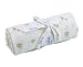UNDER THE NILE APPAREL Unisex-baby Newborn Muslin Swaddle Blanket, Sage/Yellow, 45 Inch x45 Inch
