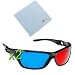 GTMax 2x 3D Anaglyph style Red/Cyan Glasses For watching 3D Movies (Harry Potter: The Complete 8-Film Collection / Cars 2 - 5-Disc BD Combo Pack) and Playing Games on TV/Monitor Flat Screens.(Package include a Microfiber Cleaning cloth )
