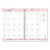 House of Doolittle 5226 Breast Cancer Monthly Planner/Journal, 12 Month, 1-Month/Spread, 7 x 10, Pink
