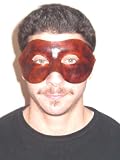 Leather Brown Colombina Liscia Venetian Mask