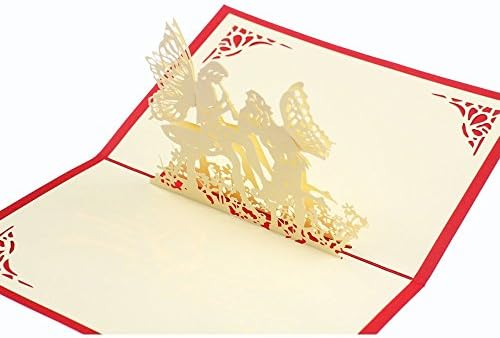 Customized Greeting Words Gift Card Angel Love Invitation Letter