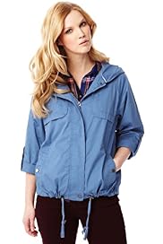 Pure Cotton Panelled Hooded Jacket