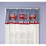 Cotton Fire Truck Valance