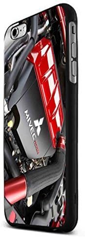 Mitsubishi Lancer Mivec iPhone 6 Plus Case Hardplastic Frame Black Fit For iPhone 6 Plus