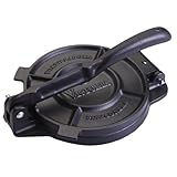 IMUSA VICTORIA-85008 Cast Iron Tortilla Press Pre-Cured 8-Inch, Black