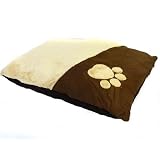 Chunky Paw Pet Bed Pillow in Chocolate
