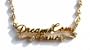 Disney Couture Gold Plated " Dreams Come True With Pave Crystals On The Side " Necklace ! * 09 Kidada Jones Newest Collection * * We Do NOT Ship To Australia And Japan *