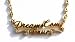 Disney Couture Gold Plated  Dreams Come True With Pave Crystals On The Side  Necklace ! * 09 Kidada Jones Newest Collection * * We Do NOT Ship To Australia And Japan *