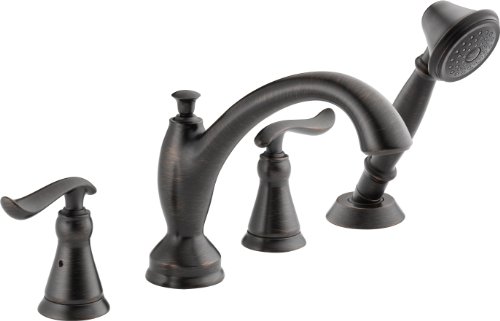 Delta T4794-RB Linden Roman Tub with Handshower Trim, Venetian Bronze
