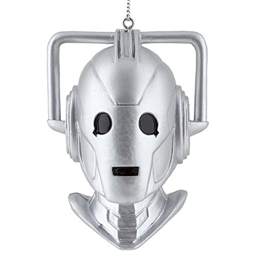 Doctor Who Cyberman Bust Blow Mold Christmas Ornament