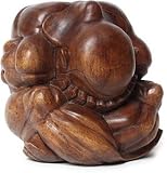 Weeping Buddha Wood Carving - 4" to 5"
