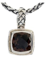 Balissima By Effy Collection Sterling Silver and 18k Yellow Gold Smoky Quartz Pendant Necklace