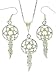 Jewelry : Beautiful! Sterling-silver Yellow-gold Black Hills Gold Dream Catcher dangle Earrings & Pendant