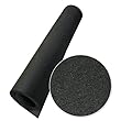 Rubber-Cal Elephant Bark Rubber Flooring - 3/8-inch x 4 ft Wide - Black Roll of Rubber