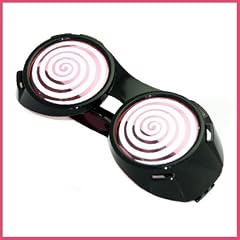 Verr�ckte Brille Schwarz mit Spiralmuster in den Gl�sern Partybrille Party - Einfach Cool und Einzigartig