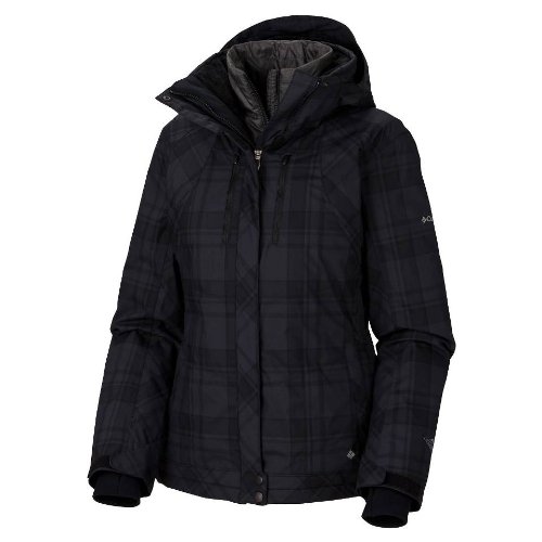 Columbia Women's Whirlibird Interchange Jacket, Black Plaid, Small Columbia Women's Whirlibird Interchange Jacket, Black Plaid, Small