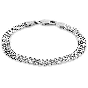sterling silver bismark 4 rowed bracelet