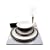 Denby Jet Black 28 Piece Ceramic, Glass and Accessories Tableware Set for 4 Placesettings