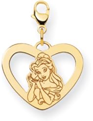 Disney Belle Heart Lobster Clasp Charm