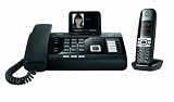 Gigaset DL500A Komforttelefon (8,89 cm (3.5 Zoll) beleuchtetes TFT-Farbdisplay, Anrufbeantworter, Freisprechfunktion) inkl. C610H Schnurtelefon schwarz