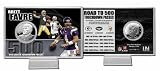 Brett Favre 500th Touchdown Silver Coin Card