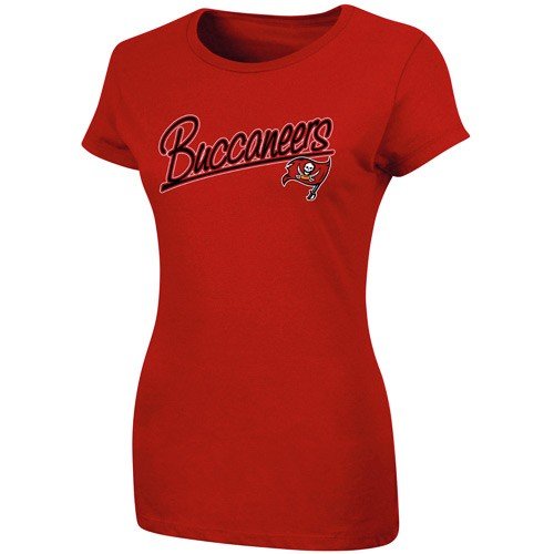 Tampa Bay Buccaneers Ladies Red Franchise Fit T-shirt (Large)