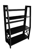 Homelegance Britanica Folding Bookcase, Black