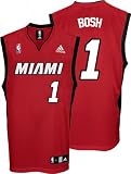 Chris Bosh Youth Jersey: adidas Revolution 30 Red Replica #1 Miami Heat Jersey