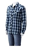 Lee Mens Wilbur Check Shirt - Total Eclipse Blue