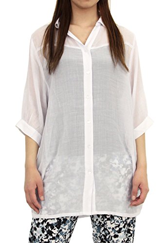 (スピナッシュ) SPINASH シャツ チュニック 大きいサイズ レディース M L LL 3L ドレープ ブラウス ロング