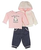 GUESS Kids Girls teddy bear three-piece set, WHITE (3/6M)
