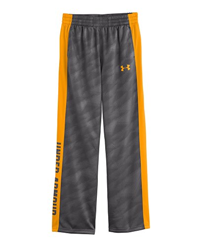 Under Armour Big Boys' UA Brawler Knit Warm-Up Pants Youth Large Graphite