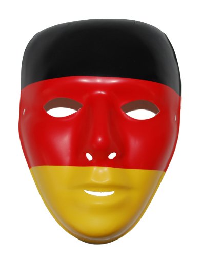 Pierro´s Artikel Zubehör Halbmaske Deutschland Maske Accessoires Deutschland Fanartikel für Karneval, Fasching, Motto Party / Deutschland Germany Fußball WM EM FAN Artikel
