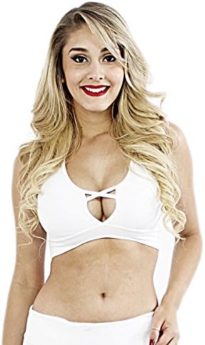 Activewear sports bra top for fitness wear yoga exercise zumba S/M/L - TO101BWH