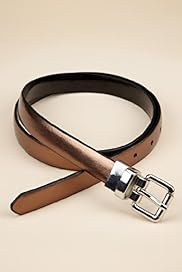 Square Buckle Patent Reversible Belt