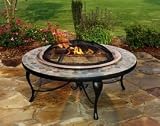 Cheap Deals on patio sets with fire pits-Patio Fire Pit - Slate Mosaic Set