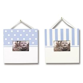 Click here to buy Trend Lab Striped and Dot Two Picture Frame Set in... by Trend Lab.