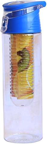 Fruit Infused Water Bottle - 27oz, with Easy Carry Handle -Blue-