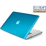 iPearl mCover Hard Shell Case with FREE keyboard cover for 15-inch Model A1398 MacBook Pro (with 15.4-inch Retina Display) - AQUA