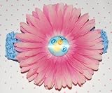 Adorable Large Pink Posies with Custom Button and Swarovski Crystal Center on Soft Stretch Crochete Headband for Baby and Girl 41jPlE5vVbL. SL160 Adorable Large Pink Posies with Custom Button and Swarovski Crystal Center on Soft Stretch Crochete Headband for Baby and Girl