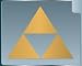TRIFORCE LOGO #2 from the Legend of Zelda GOLD vinyl decal... TRIFORCE LOGO #2 from the Legend of Zelda GOLD vinyl decal...