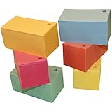 Debra Dale Designs - Blank Flash Cards Hole Punched with Rings - 3.5 x 2 Inches - 6 Colors - Box of 1,100 - 110# Index Card Stock