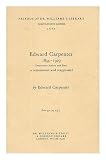 Edward Carpenter, 1844-1929 : democratic author and poet: a restatement and reappraisal