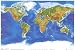 Satellite Physical Map of The World Poster Print, 36x24 Poster Print, 36x24