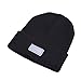 Comfortable Black Knit Beanie with Built-in Five-led Flashlight Provides Bright Light While Running, Camping, or Fishing at Night