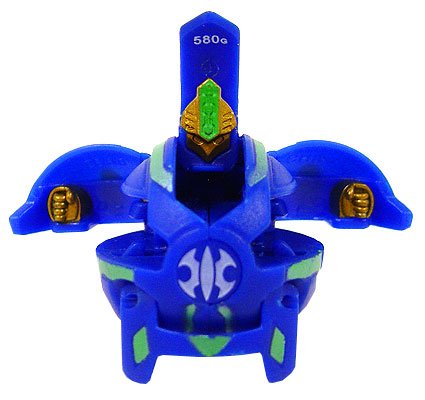 Childrens Toyshop  Toys : Bakugan Single LOOSE Figure Aquos SIEGE Blue - 580G