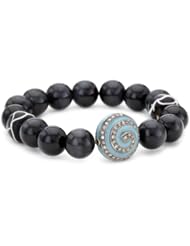 Jordan Alexander Tiger Eye with Turquoise and Diamond Pinwheel Bracelet