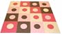 Tadpoles 16 Sq Ft Playmat Set, Pink/Brown